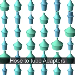 Vacuum hose to tubing adapters for all common sizes 