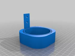 Ashtray wall mount with can inside