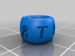 Atlantis Noob Engraved ring