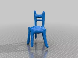Chair Designed by Prompt in an AI