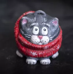 Christmas 2023 Cat in a Scarf