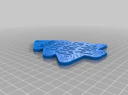Christmas Coasters With Hanging Hole