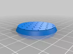 Cyberpunk hex pattern miniature bases hollowed