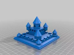 Disney Castle Lantern Roof upper window remix to allow light 