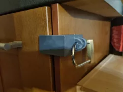 Drawer lock with padlock