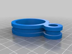 Fake Felter wire loom cable tie clamp