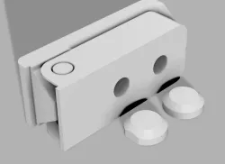 Foldable Wall Hook with hole stubs