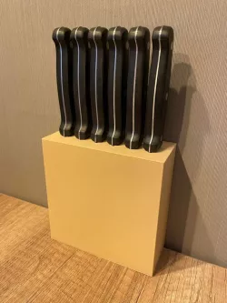 Knife block 6 knives 1 row