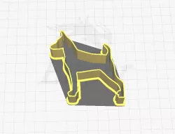 Miniature pinscher cookie cutter