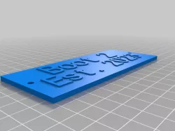 My Customized custom plaque nameplate cus