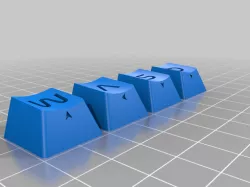 NASA style WASD keycaps