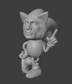 Rocknic (The Rock + Sonic the Hedgehog)