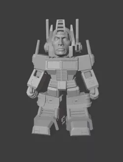 Rocktimus Prime (The Rock + Optimus Prime)
