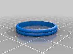 SIze 8 dual band spin ring