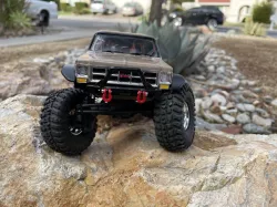 THICK FCX24 front bumper mount using scx24 bumper