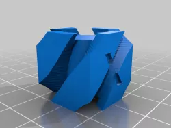 Twisted Dual Color XYZ Calibration Cubes 