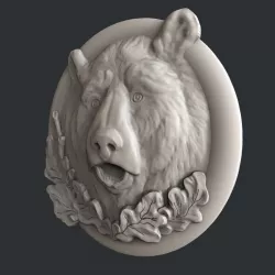 3d STL models for CNC bear 3D model