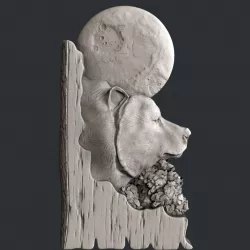 3d STL models for CNC bear 3D model