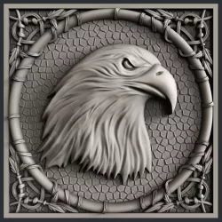 3d STL models for CNC eagle 3D model
