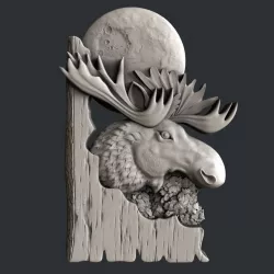 3d STL models for CNC elk 3D model