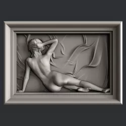 3d STL models for CNC naked woman2 3D model