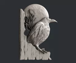 3d STL models for CNC Raven 3D model