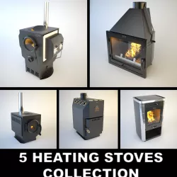 5 SiberStove Heating Stoves 3D model