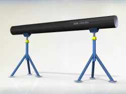 Adjustable stand for pipes