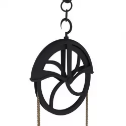 Antique Well Pulley 3D model