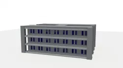 Apartment Block Low-poly  3D model