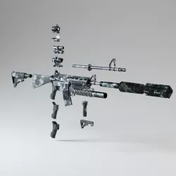 AR-15 Module Kit 3D model