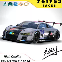 Audi R8 LMS 2016 2017 3D model