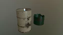Barrel Low-poly  3D model