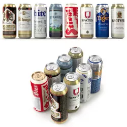 Beer in aluminum cans Vol 1 3D model