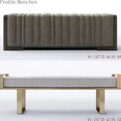 Bernhardt Profile Bench 3D model