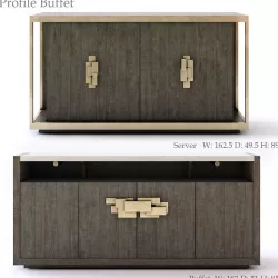 Bernhardt Profile Buffet 3D model