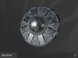 Buckler Shield Low-poly  3D model