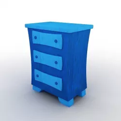 Cartoon Dresser 3D model