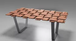 Checkmate Wooden Table 3D model