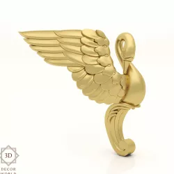 Cnc Furniture Leg Swan 4 - Swan 3D model