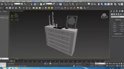 Corner Table - 03 3D model