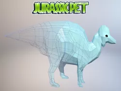 Corythosaurus casuarius Low-poly  3D model