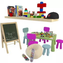 Decorative set for children 3D model