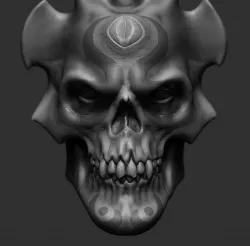 Demon Skull 3D model