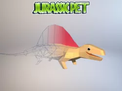Dimetrodon Low-poly  3D model