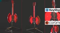 ELECTRIC GUITAR - Ax guitar 3D model