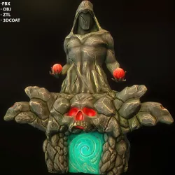 Fantasy stylized portal 3D model
