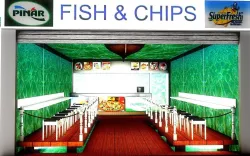 Fish and chips fast food 3D model