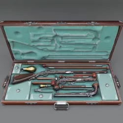 Flintlock gun case 3d model 3D model