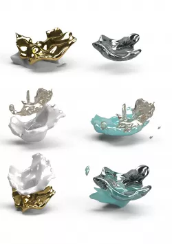 FLUID Delicate vortex 3D model